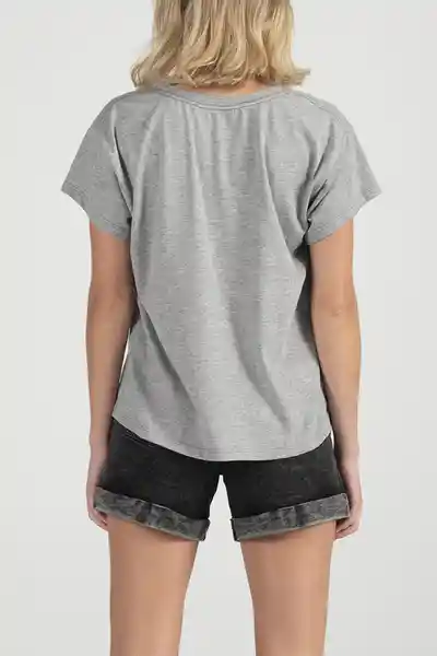 ONeill Camiseta Classic Cube Femenino Gris Oscuro Talla L