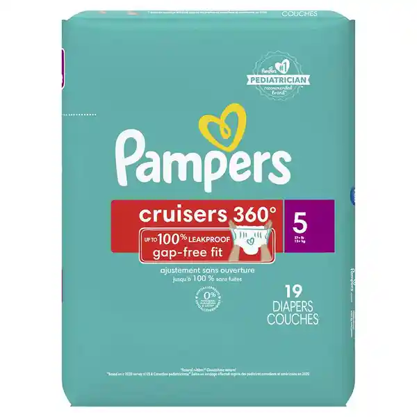 Pampers Cruisers 360 Pañales Talla 5 19U