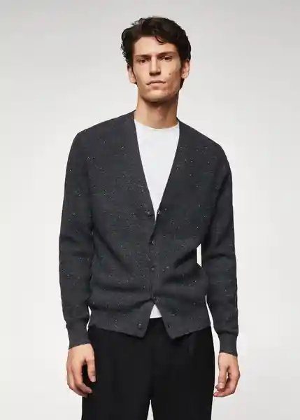 Saco Cardigan Nizac Gris Oscuro Vigoré Talla L Hombre Mango