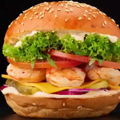 Hamburguesa de mariscos