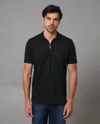 Camiseta Polo Hombre Negro Talla M 199G100_NEG194007 Rifle