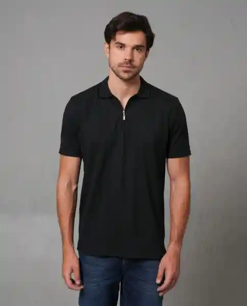 Camiseta Polo Hombre Negro Talla M 199G100_NEG194007 Rifle