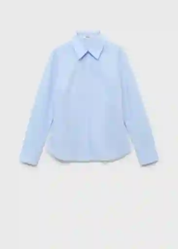 Camisa Sofia Celeste Talla M Mujer Mango