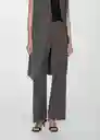 Pantalón Karibi 7-A Gris Oscuro Vigoré Talla 42 Mujer Mango