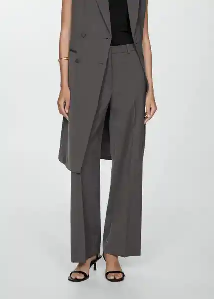 Pantalón Karibi 7-A Gris Oscuro Vigoré Talla 42 Mujer Mango