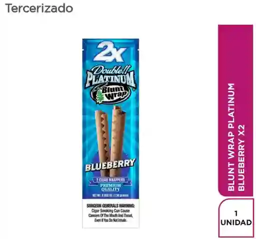 Blunt Wrap Papel de Fumar Platinum Blueberry