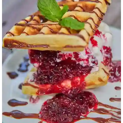 Vanilla Berry Waffles