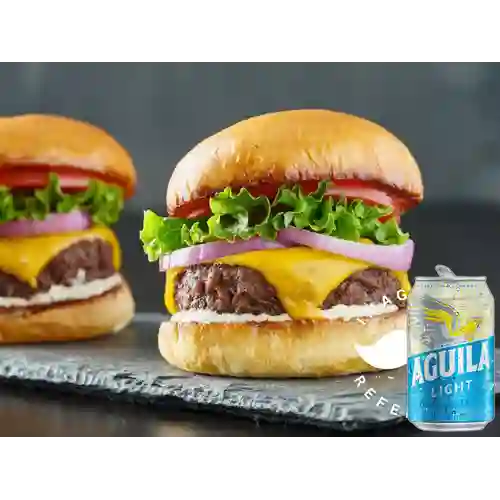 Combo Hamburguesa la Especial + Aguila Light Lta 330ml