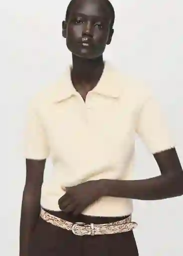 Saco Jersey Pelipol Crudo Talla S Mujer Mango