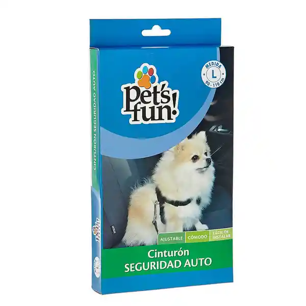 Pets Fun Cinturón de Seguridad Para Mascota Ajustable L pv18