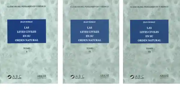 Las Leyes Civiles en su Orden Natural(Tomo I Ii y Iii)