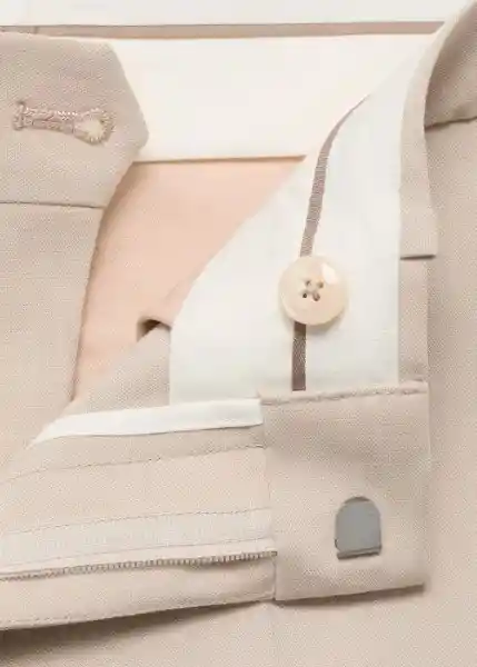 Pantalón Paris Beige Talla 40 Hombre Mango