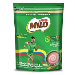 Modificador de leche MILO a base de malta y cocoa x 1100g