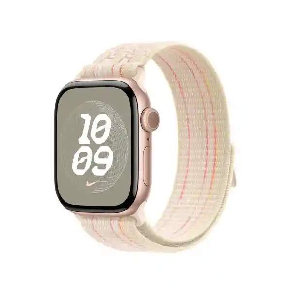 Correa Apple Watch Starlight/Pink Nike Sport Loop 42 mm