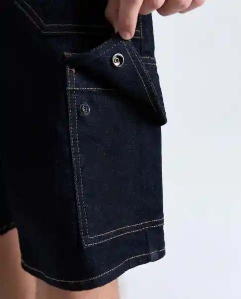 Bermuda Short Hombre Azul Talla 30 559G006_AZU174429 Americanino