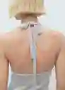 Top Marieta Plata Talla S Mujer Mango