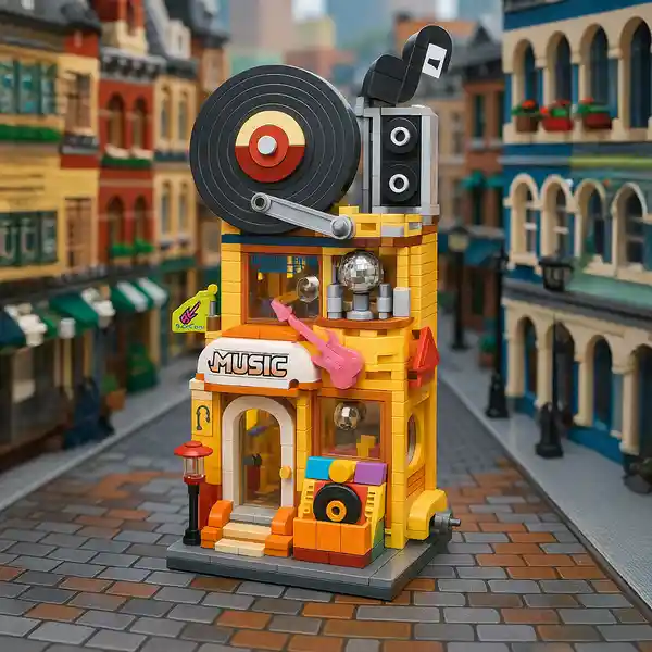 Bloque de Construcción Tienda de Instrumentos Musicales Miniso