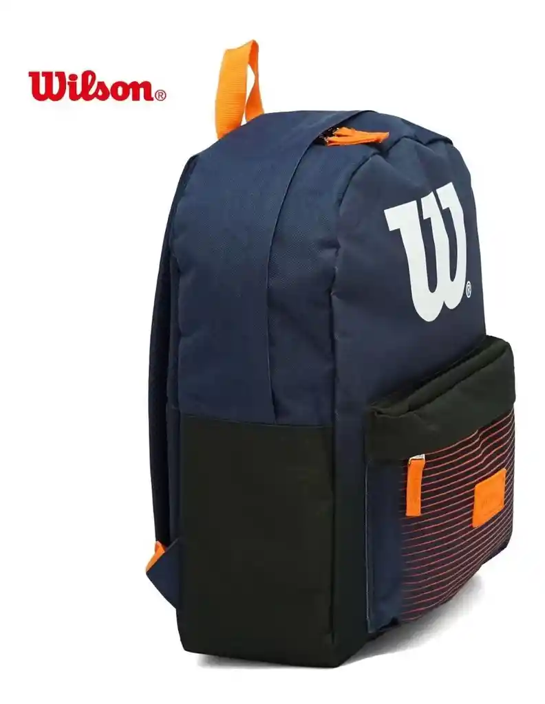 Wilson Morral Fusion Juvenil Unisex Azul Con Anaranjado