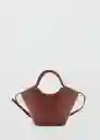 Bolso P Emilia Cuero Talla 99 Mujer Mango
