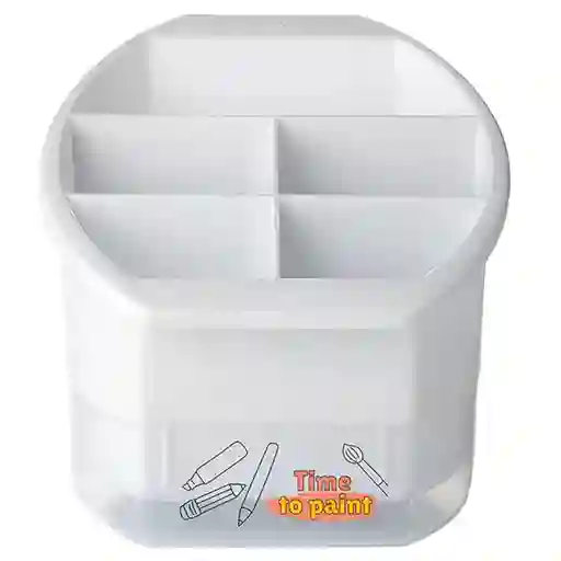 Estra Organizador de Escritorio Blanco 16 x 16.5 x 16.2 cm