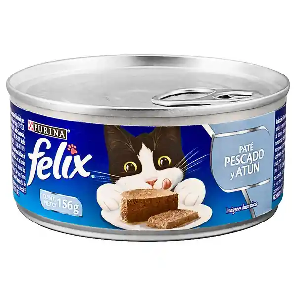 Felix Alimento Para Gato Pate Pescado y Atún 156 g