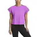 Adidas Camiseta Studio Morado Para Mujer Talla M