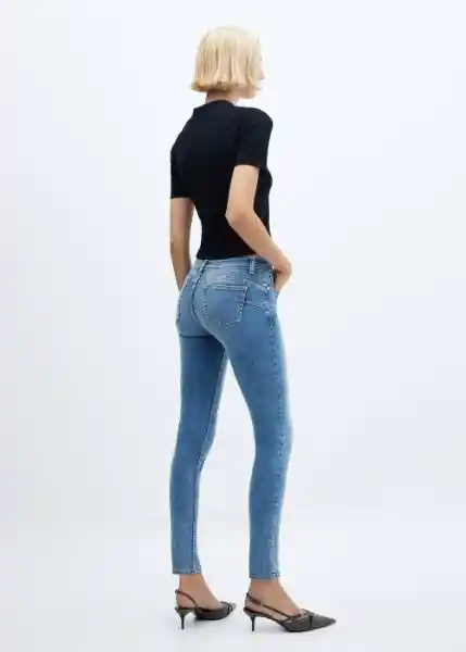 Jean Pushup Tejano Medio Talla 36 Mujer Mango