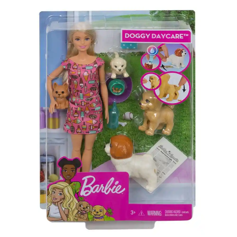 Barbie Muñeca Guardería de Perritos
