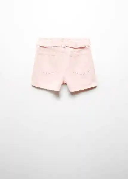 Short Ruth Rosa Pastel Talla 08 Niñas Mango