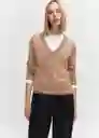 Jersey Luccav Camel Talla M Mujer Mango
