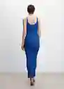 Vestido Jaia Azul Talla S Mujer Mango