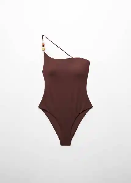 Vestido Bañador Milena Chocolate Talla L Mujer Mango