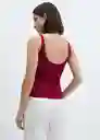 Top Gymnasti Rojo Talla XL Mujer Mango