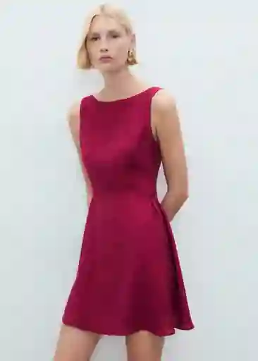 Vestido Sea2 Rojo Talla S Mujer Mango
