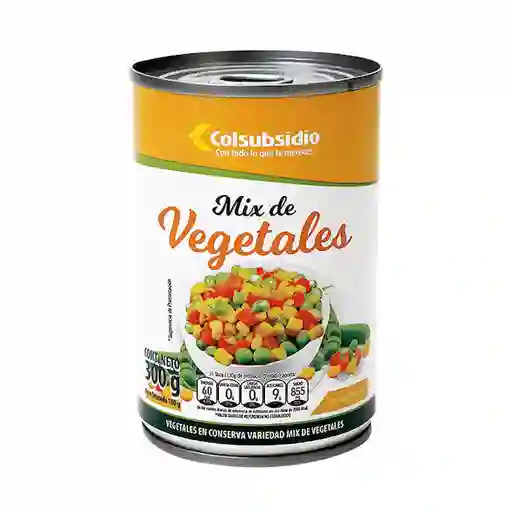 Colsubsidio Mix de Vegetales en Lata