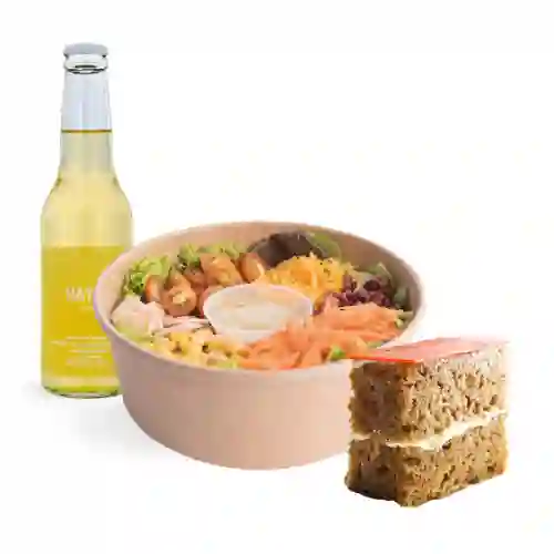 Combo Ensalada +porción Torta +bebida