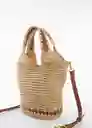 Bolso M Lina Beige Talla 99 Mujer Mango