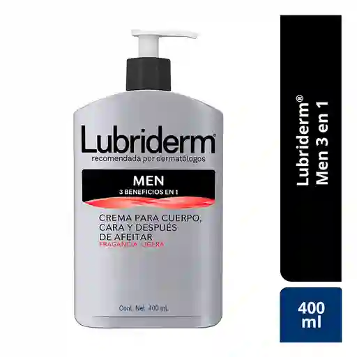 Crema Corporal LUBRIDERM For Men 400 ML