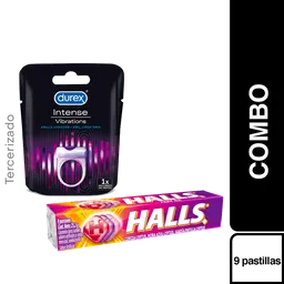 Combo Halls Fruit Mix + Durex Anillo Vibrador