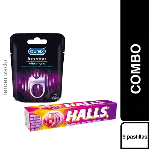 Combo Halls Fruit Mix + Durex Anillo Vibrador