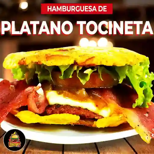 Hamburguesa de Plátano Tocineta