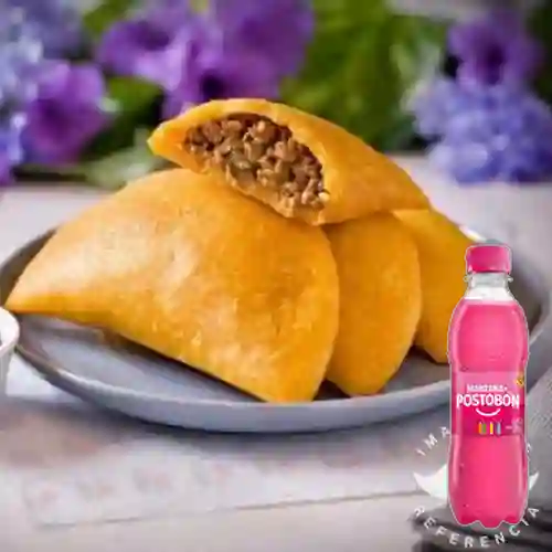 Combo Empanada Papa Carne + Manzana 250 ml