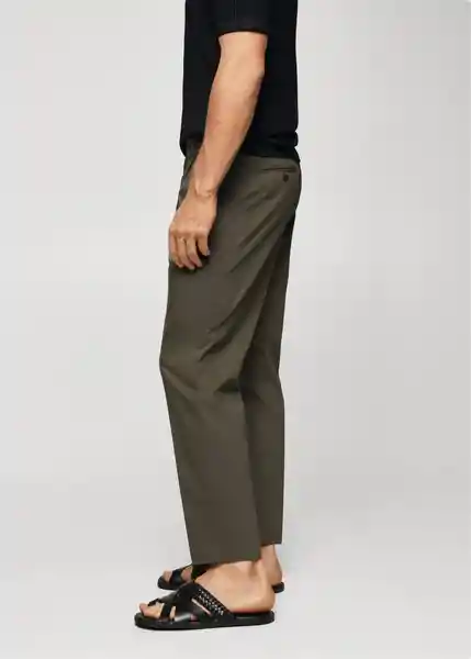 Pantalón Jon Khaki Talla 42 Hombre Mango