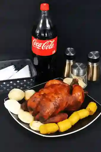 Combo Pollo Entero Asado + Coca-Cola 1.5