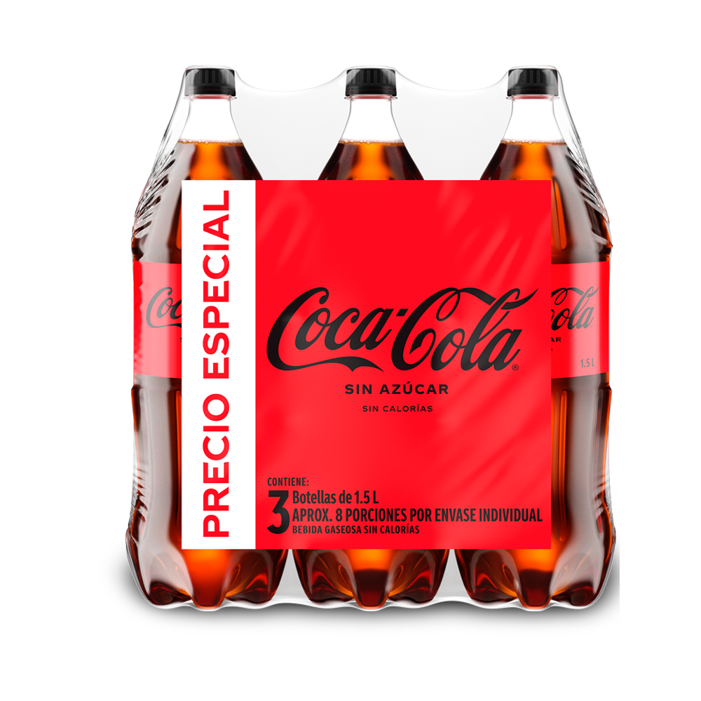 Bebida Coca Cola zero 1.5 L