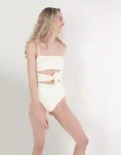 Enterizo Aerie Blanco Talla: SMALL 6088125 American Eagle