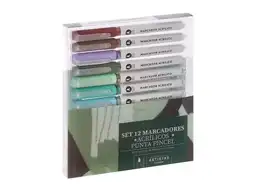 Set Marcadores Acrilico Metalizados Casaideas