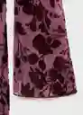Vestido Ale Burdeos Talla S Mujer Mango