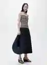 Vestido Nati Negro Talla M Mujer Mango