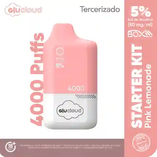 Combo Glucloud Starter Kit Pink Lemonade Pod Box / 4000 Puff
